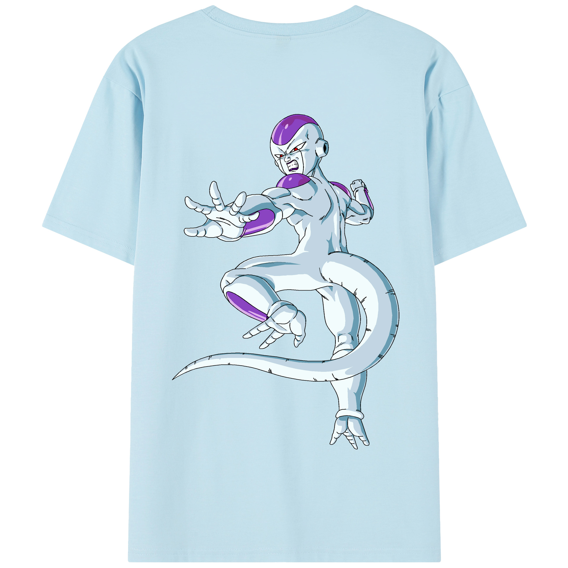 （画像用） ドラゴンボール フリーザ DRAGON BALL Frieza 綿100％半袖Tシャツ（背面プリント）